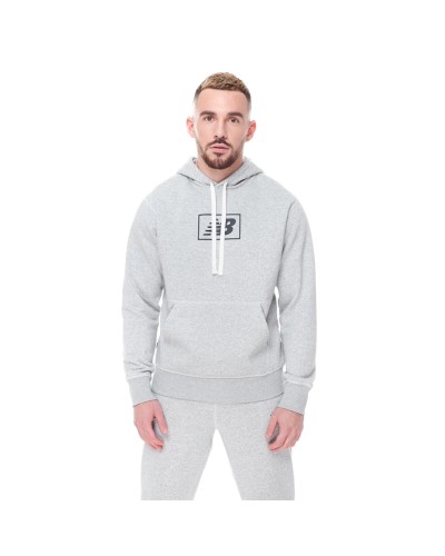 SUDADERA CAPUCHA ESSENTIALS BRUSHED BACK HOODIE ATHLETIC GREY