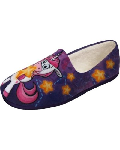 ZAPATILLA CONFORT UNICORNIO ESTAMPADO  AZUL