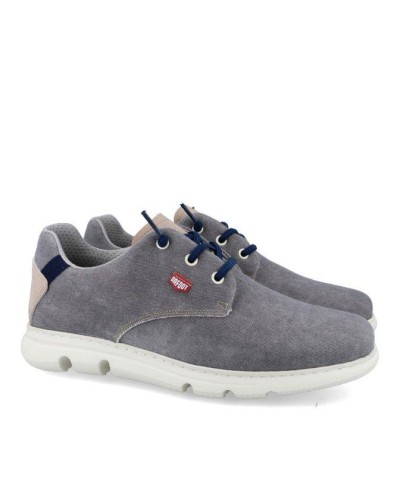 ZAPATO BLUCHER LONA GRIS