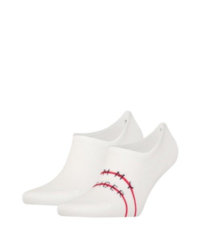 CALCETIN TH MEN FOOTIE TH STRIPE WHITE