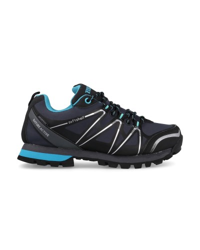 DEPORTIVO TREKING MODELO LUCIA GRIS/AZUL