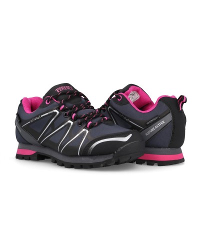 DEPORTIVO TREKING MODELO LUCIA GRIS/FUCSIA