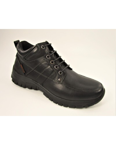 BOTA HOMBRE WATERPROOF PIEL NEGRO