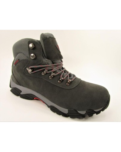 BOTA MONTAÑA WATERPROOF AFELPADO GRIS