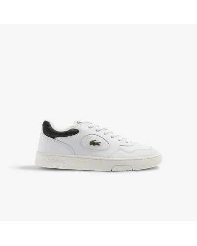 DEPORTIVO MENS LACOSTE LINESET LEATHER SNEAKERS WHITE / DARK GREEN