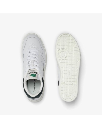 DEPORTIVO MENS LACOSTE LINESET LEATHER SNEAKERS WHITE / DARK GREEN