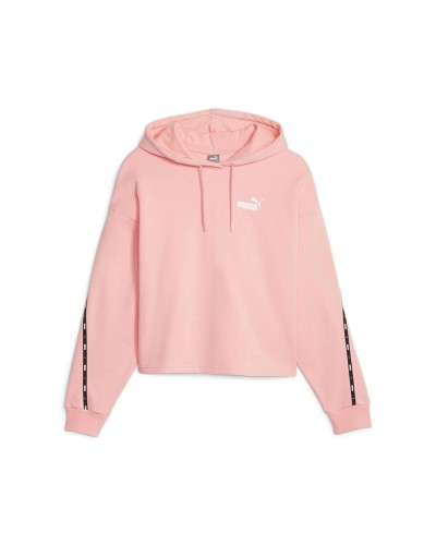 SUDADERA ESS TAPE HOODIE FL ROSA