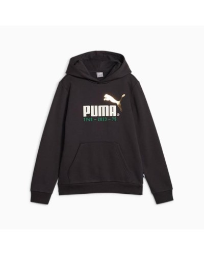 SUDADERA CAPUCHA NO.1 LOGO CELEBRATION HOODIE FL B NEGRO