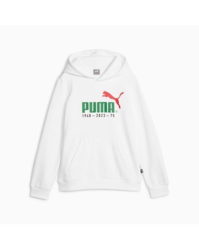 SUDADERA CAPUCHA NO.1 LOGO CELEBRATION HOODIE FL B BLANCO