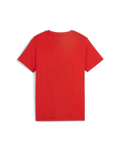 CAMISETA MANGA CORTA ESS BLOCK TEE B GRIS / NEGRO / ROJO