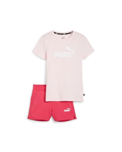 CONJUNTO CORTO LOGO TEE & SHORTS SET G ROSA