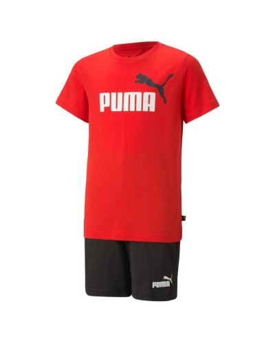 CONJUNTO CORTO SHORT JERSEY SET B ROJO / NEGRO