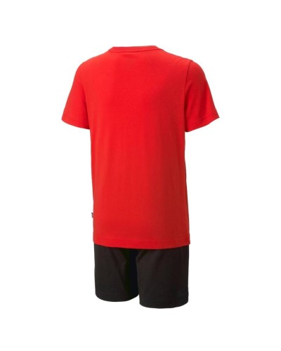 CONJUNTO CORTO SHORT JERSEY SET B ROJO / NEGRO