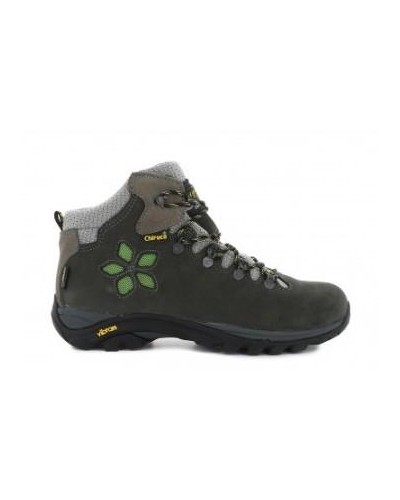 BOTA MONTAÑA TREKKING MONIQUE 01 GORE-TEX GRIS / VERDE