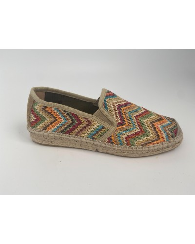 ESPARTO CANGREJO MISSONI ZIGZAG MULTICOLOR DALI NATURAL