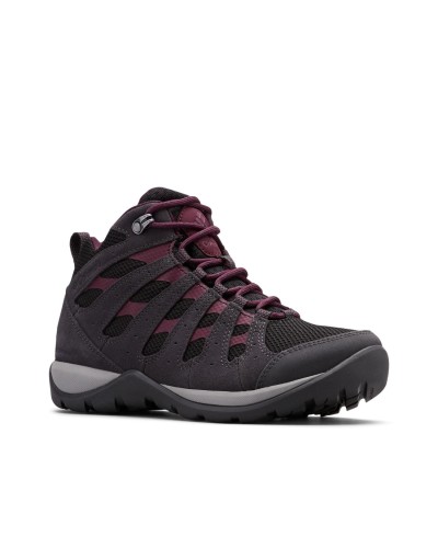 MEDIA BOTA REDMOND V2 MID WATERPROOF UPPER Omni-TECH MIDSOLE TECHLITE OUTSOLE Omni-GRIP BLACK/BLACK CHERRY