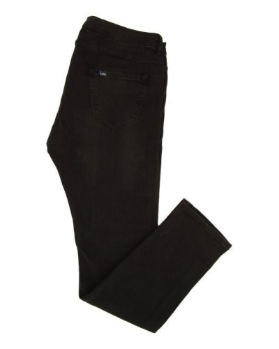 PANTALON LARGO VAQUERO SEMIPITILLO DENIM BLACK DOUBLE STONE - BULLING MELO NEGRO