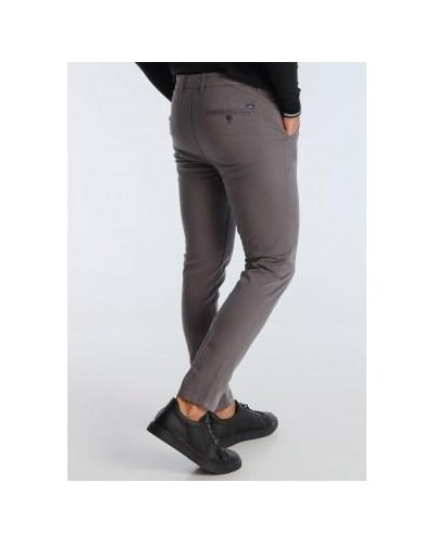 PANTALON CHINO SATEN SKINNY FIT SCULTUR-KING GRIS