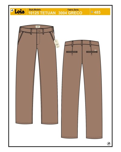 PANTALON CHINO RECTO BASICO Twill TETUAN-GRECO MARRON