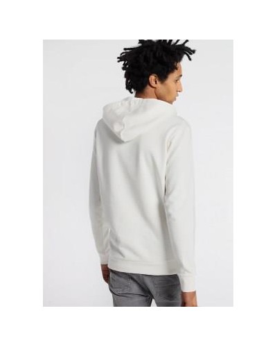 SUDADERA CAPUCHA HACHA-LAPIA APLICACION CHENILLA WHITE