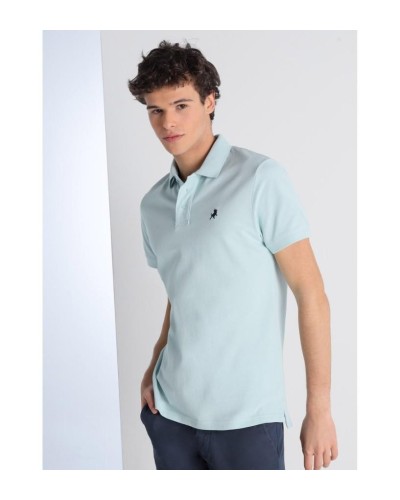 POLO MANGA CORTA FILIPO-CLASSISC 100% ALGODÓN AZUL CLARO