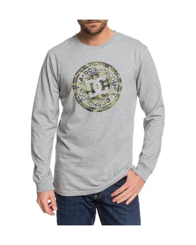 SUDADERA MANGA LARGA CIRCLE STAR LS M TEE ALGODON GRIS