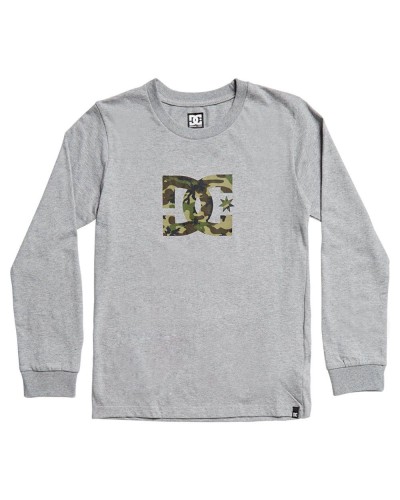 CAMISETA MANGA LARGA STAR LS 2 BOY B TEE ALGODON GRIS/CAMO