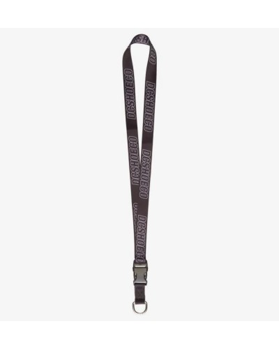 CORDON LLAVERO DC LANYARD 100% POLIÉSTER CORREAS DE SARGA DE POLIÉSTER ARO METÁLICO EN D EXTRAIBLE HEBILLA DE PLÁSTICO BLACK