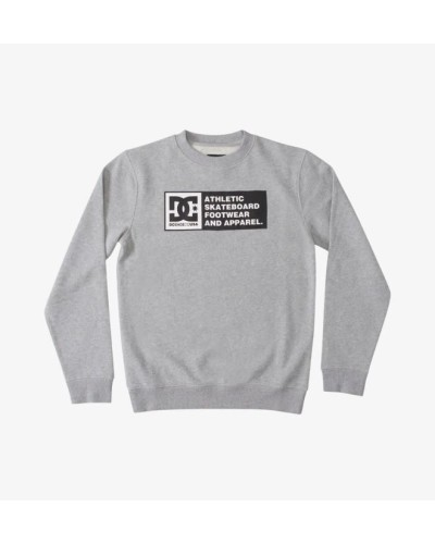 SUDADERA DC DENSITY ZONE CREW BOY 100% Cotton GREY