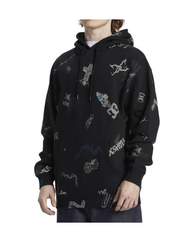 SUDADERA CAPUCHA SCRIBBLE PH BLACK