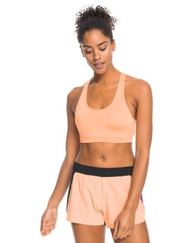 SPORTS BRA BACK TO YOU 88% Recycled Polyester, 12.0% Elastane Regular fit CANTALOUPE