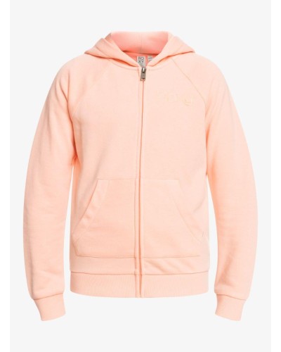 SUDADERA CAPUCHA HAPPINESS FOREVER ZIPPED B 80% Cotton, 20% Recycled Polyester TROPICAL PEACH