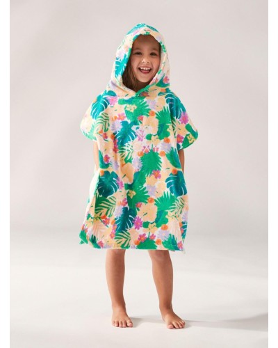 PONCHO TW STAY MAGICAL PRINTED MINT TROPICAL TRAILS