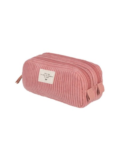 ESTUCHE COZY NATURE DOUBLE ZIP SACHET PINK