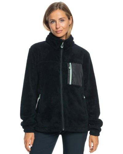 FORRO POLAR ALABAMA FULL ZIP TRUE BLACK