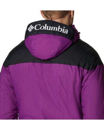 CHAQUETA CHALLENGER™ PULLOVER FEATURES Rain Protector FABRICS Hydra Cloth 3000 100% nylon Plain Weave PLUM BLACK