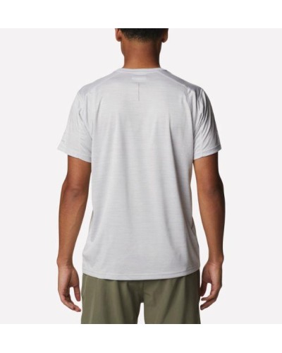 CAMISETA MANGA CORTA ALPINE CHILL™ ZERO SHORT SLEEVE CREW TEJIDO DE PUNTO POINTELLE LIGERO 100% POLIÉSTER WHITE HEATHER