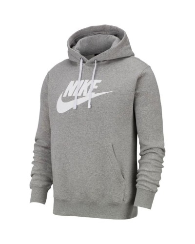 SUDADERA CAPUCHA NIKE SPORTSWEAR CLUB FLEECE HOODIE GRIS / BLANCO