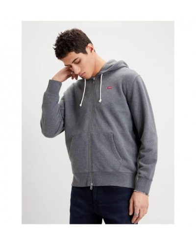 SUDADERA CAPUCHA THE ORIGINAL HOUSEMARK ZIP UP CHARCOAL HEATHER