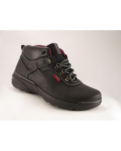 BOTA PIEL GRASO NEGRO CORDÓN