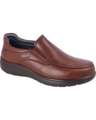 MOCASIN WATERPROOF PIEL NAPA MARRON