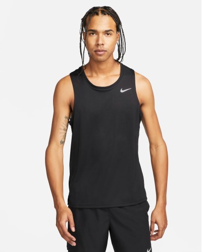 CAMISETA TIRANTES NIKE DRI-FIT MILER MENS RUNNING NEGRO