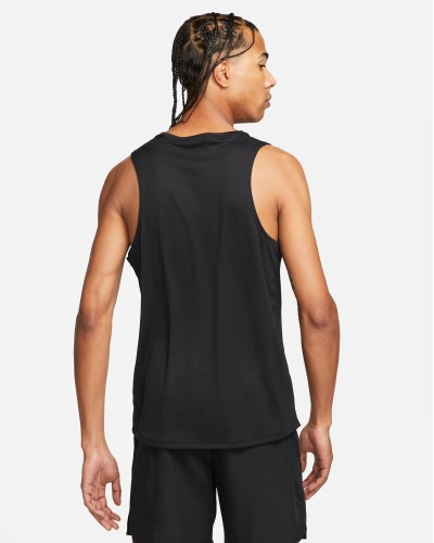 CAMISETA TIRANTES NIKE DRI-FIT MILER MENS RUNNING NEGRO