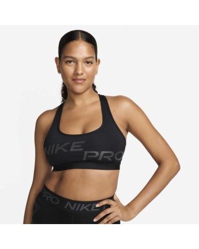 TOP DEPORTIVO NIKE PRO SWOOSH LIGHT-SUPPORT WOMEN NEGRO