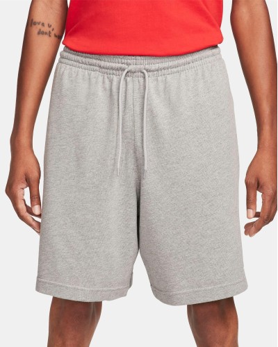 PANTALÓN CORTO NIKE CLUB MENS KNIT SHORTS GRIS / BLANCO