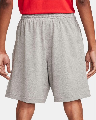 PANTALÓN CORTO NIKE CLUB MENS KNIT SHORTS GRIS / BLANCO