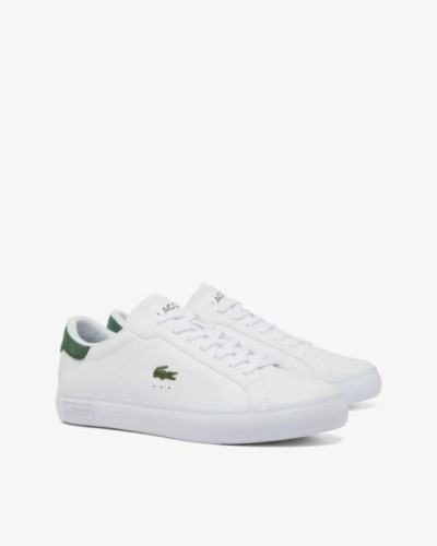 DEPORTIVO MENS POWERCOURT SNEAKERS WHITE / DARK GREEN