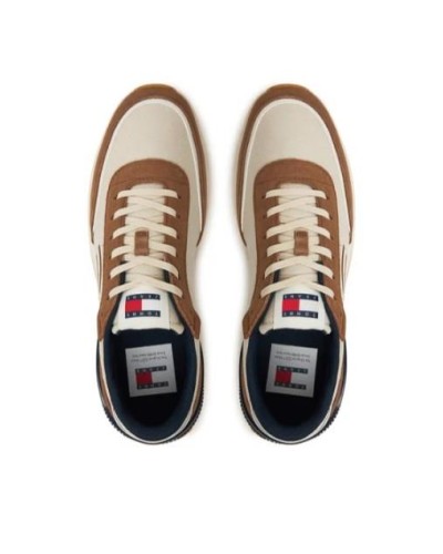 DEPORTIVO TOMMY JEANS MAN TECHNICAL RUNNER ESSENTIAL LIGHT SEPIA BROWN