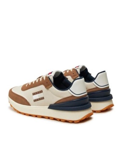 DEPORTIVO TOMMY JEANS MAN TECHNICAL RUNNER ESSENTIAL LIGHT SEPIA BROWN