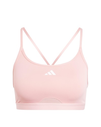 TOP DEPORTIVO AEROREACT TRAINING 3 STRIPES BRALETTE SEMI PINK SPARK